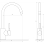 Змішувач для кухні Globus Lux Lazer GLLR-0203S-1-Onix 9694900304193898 - 000019221 - 2