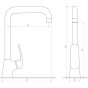 Змішувач для кухні Globus Lux Koln GLK-203L 9694900304189885 - 000014956 - 2
