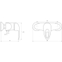 Смеситель для душа Globus Lux Smart GLSM-0105N 8694900301951 - 2