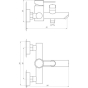 Смеситель для ванны Globus Lux WIEN SBT2-102NE 9694900304192833 - 000018109 - 2