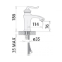 Смеситель для умывальника Welle Vanessa MQ16273AS - 2