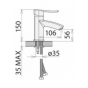 Смеситель для умывальника WELLE KATE CB16177D - 2