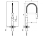 Смеситель для кухни WELLE DORIS HV56V95D-2551 - 2