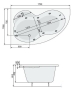 Ванна PoolSpa Mistral 170x105 L PWA3X10ZN000000 - 2