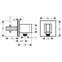 Підключення шлангу HANSGROHE FIXFIT PORTER SQUARE 26486000 - 2