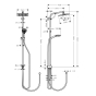 Душова система Hansgrohe Crometta E 240 1jet Showerpipe Reno 27289000 - 2