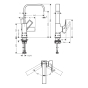 Зміщувач для умивальника Hansgrohe METROPOL 74511000 - 2