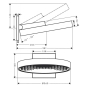 Верхній душ 36 см HANSGROHE RAINFINITY 26230700 - 2