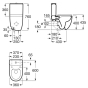 Чаша унітазу Roca Meridian Rimless A34224L000 - 2