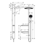 Душевая гарнитура Hansgrohe Rainfinity Showerpipe 360 1jet 26842000 - 2