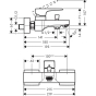 Смеситель для ванны Hansgrohe METROPOL 32540340 - 2