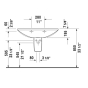 Полупьедестал Duravit CARO для 043490 (0863250000) - 2