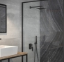 Душова система Besco Modern I / Varium I чорна матова (NAVARA45477) - 2
