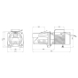 Насос самовсасывающий центробежный Thermo Alliance D-JSWm-20H (1,5 кВт ) TADJSWM20H15 - 2