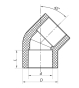 Кут 45 110 PPR KOER K0203.PRO (KP2568) - 3