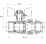 Кран з американкою 3/4" "антипротічка" (KOER KR.227-Gi) (KR0191) - 3