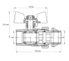 Кран з американкою 1/2" "антипротічка" (KOER KR.227-Gi) (KR0189) - 3