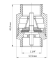Клапан зворотній 1-1/4" (KOER KR.171) (KR0130) - 3