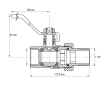 Кран з американкою 1-1/4" ручка важіль (KOER KR.229) (KR0150) - 3