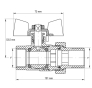 Кран із американкою 1" (KOER KR.227) (KR0013) - 3