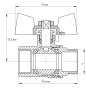 Кран кульовий KOER 1" ГШБ (KR.218.W) білий (KR0184) - 5