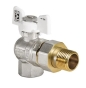 Кран із американкою 1/2" (KOER KR.228.W) кутовий білий (KR0099) - 1