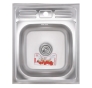 Кухонна мийка накладна ZERIX Z5060-06-160E (satin) (ZX1611) - 1
