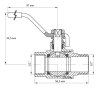 Кран кульовий KOER 1/2" ГШР (KR.215) (KR0037) - 5