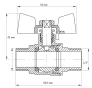 Кран кульовий KOER 1/2" ШШБ (KR.219) (KR0095) - 5