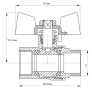 Кран кульовий KOER 1" ГШБ (KR.218) (KR0028) - 5