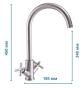 Смеситель для кухни MIXXUS DVE-011 (SS2839) - 2