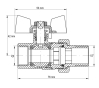 Кран з американкою 1/2" (KOER KR.227) (KR0014) - 3