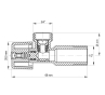 Кран кульовий KOER 1/2x3/4 (KR.511) (KR0102) - 3