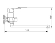 Смеситель для ванны ZERIX LUN7 031 (ZX0427) - 2