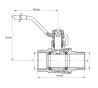 Кран кульовий KOER 2" ГШР ГАЗ (KR.215.G) (KR2716) - 2