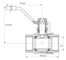 Кран шаровый KOER 1/2" ГГР (KR.214) (KR0033) - 5