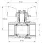 Кран кульовий KOER 1" ГГБ (KR.217) (KR0025) - 5