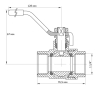 Кран кульовий KOER 1 1/4" ГГР (KR.214) (KR0023) - 5