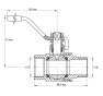 Кран кульовий KOER 1 1/2" ГШР ГАЗ (KR.215.G) (KR0126) - 2