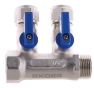 Коллектор с шаровыми кранами и фитингом KOER KR.1125-2 3/4?x2 WAYS (KR2835) - 2
