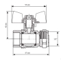 Кран кульовий KOER WING 16x1/2F (KR.352) (LL1655) - 5