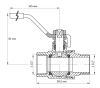 Кран шаровый KOER 1 1/2" ГШР (KR.215) (KR0022) - 5