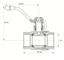 Кран кульовий KOER 1 1/4" ГГР ГАЗ (KR.214.G) (KR0115) - 2