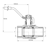 Кран кульовий KOER 1" ГШР ГАЗ (KR.215.G) (KR0124) - 2