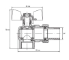 Кран з американкою 3/4" "антипротечка" (KOER KR.228.W-Gi) кутовий білий (KR0193) - 2