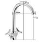Смеситель для кухни MIXXUS PREMIUM VESTA 275 (MI0612) - 2