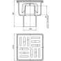 Трап ANI Plast TA5202 100х100 CV028979 - 2