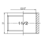 Муфта SD Forte 1" 1/2 ВВ - 2