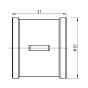 Муфта SD Forte 1" 1/4 ВВ - 2