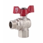 Кран кульовий SD Forte 1/2" ВН для води кутовий (метелик) - 1